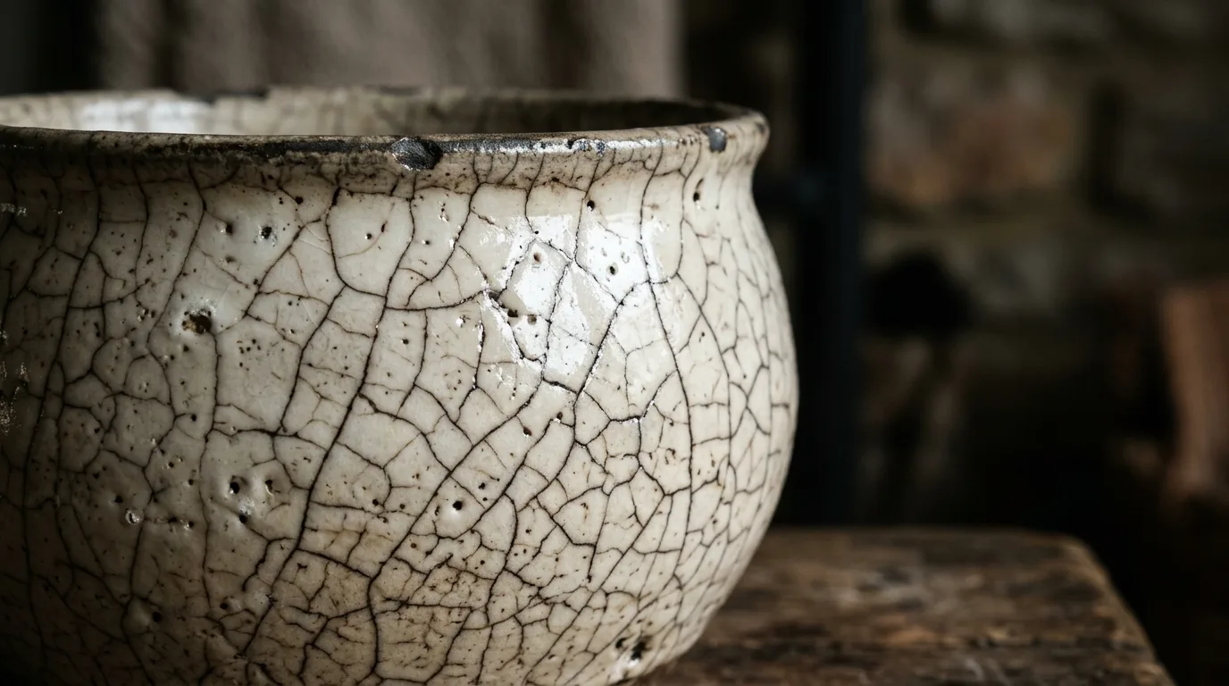 Celebrate cracked glaze and subtle irregularity inspiration for a Wabi Sabi interior.